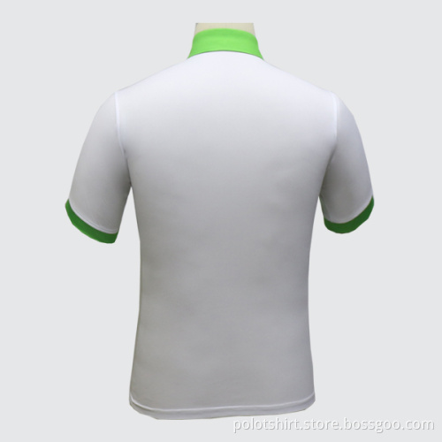 Hot sale contrast color quick dry polo shirt for men